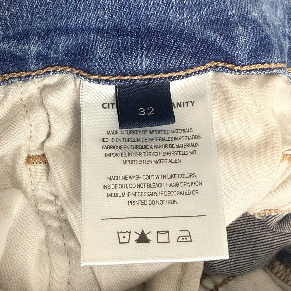 Citizens Of Humanity Ella Womens 32 Blue Denim Mid Rise Slim Leg Stretch Jeans - Picture 9 of 12